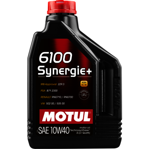 Моторное масло Motul 6100 SYNERGIE+ 10W-40, 2л